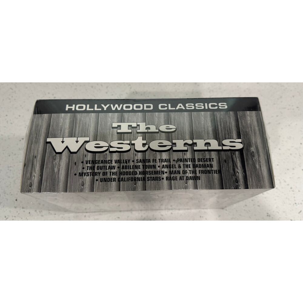 VTG NIP The Westerns Hollywood Classics 10 VHS Box set Madacy Music Group 1994 - Picture 3 of 5